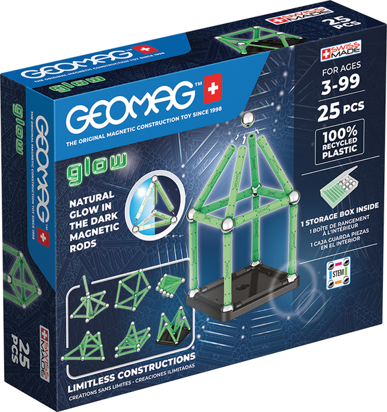 Geomag Glow 25 деталей | Магнитный конструктор Геомаг (светится в темноте) 328 фото