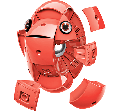 Geomag KOR Pantone Red | Магнітний конструктор Геомаг Кор червоний PF.800.676.00 фото