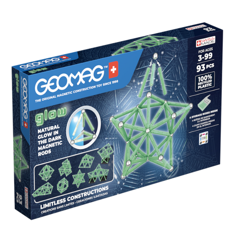 Geomag Glow 93 детали | Магнитный конструктор Геомаг (светится в темноте) 339 фото