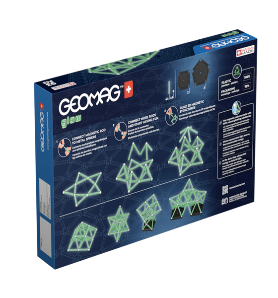 Geomag Glow 93 деталі | Магнітний конструктор Геомаг (світиться в темряві) 339 фото