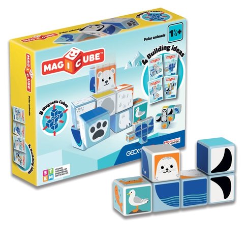 Geomag MAGICUBE Polar Animals | Магнітні кубики Полярні тварини 134 фото