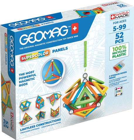 Geomag Supercolor Panels 52 детали | Магнитный конструктор Геомаг 378 фото